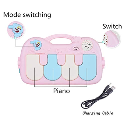 Baby Activity Play Gym Kick and Play Newborn Toy with Piano for Baby Play Mat Activity Toys for Baby Boy Girl Newborn Gift Fitness Frame Game Pad Activity Fitness Blanket - Thumbnail 6