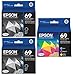 Genuine Epson 69 DURABrite Ultra Color (Black/Cyan/Magenta/Yellow) Ink Cartridge 5-Pack (Includes 2 T069120 and 1 each of T06922