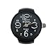 DreamsEden Cool Finger Ring Watch - With Gift Box & Greeting Card - Lovely Cute Stainless Steel Metal Round Dial Elasticity Mini Electronic Quartz Watch, Black