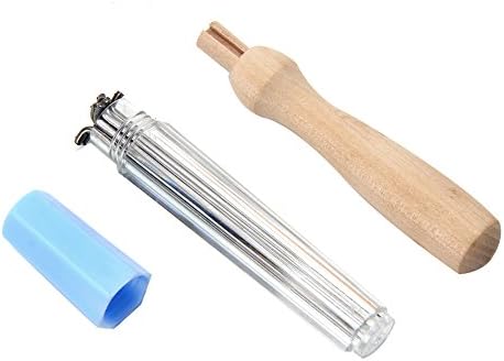 Chiic Felting Needles Wooden Handle, Wool Felting Starter Kit - 1 Wooden Handle + 7 Felting Needles - Craft DIY Home Sewing Tools