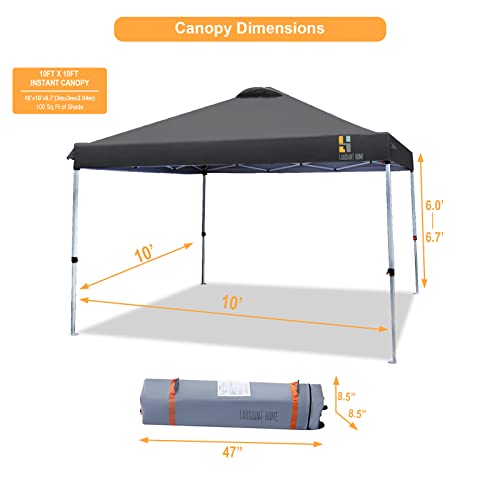 LAUSAINT HOME Pop Up Canopy, Easy Setup Canopy Tents, Portable Folding