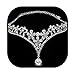 Wedding Bridal Women's Crystal Flower Decor Crown Headband Headdress Tiara primary
