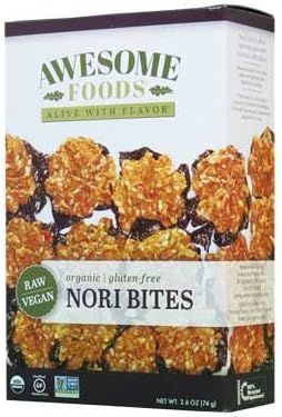 Awesome Foods Raw Gluten-Free Nori Bites pack of 2