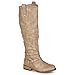 Journee Collection Womens Regular Sized, Wide-Calf and Extra Wide-Calf Ankle-Strap Knee-High Riding Boot