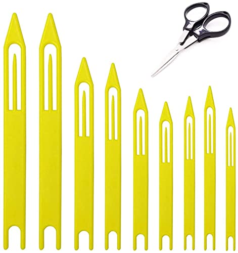 9Pcs Plastic Fishing Line Repair Netting Needle Shuttles Size:1# 2# 3# 4# 5# 6# 7# 8# 8#