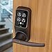 Lockly Keyless Entry Latch Door Bluetooth Smart Lock (PGD628) | LED Touchscreen Panel | Discrete Secure PIN Code | iOS Android Compatible | Auto Lock | Battery Backu