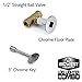Midwest Hearth Universal Log Lighter Kit with Burner Pipe, Straight Ball Valve, Chrome Key and Floorplate (Propane)