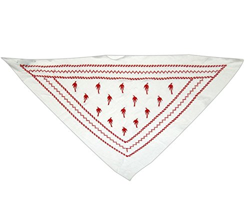 bollywood accessory 40360 cotton triangle embroidery scarf neckwrap