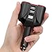 QC3.0 Smart Car Charger, 2 Socket + 3 USB (2xSmart USB Port & 1xQC3.0 USB Port) Multifunction Car Socket Splitter Adapter Built-in 10A Fuse for Smart Phones, Tablets, GPS, MP3 Players