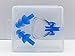 Summer Water Swimming Ear Plugs & Free Nose Clip Set for children & youth Adults Great Protector for Swimmer (Blue)