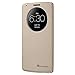LG G3 Quick Circle Case, GreatShield Shift LX Slim Leather Flip Case View Window Cover with Sleep/Wake Function for LG Optimus G3 (Shiny Gold)