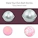 Metal Bath Bomb Mold - Aluminum - 6 Pieces - 3 Sets - Large and Small 2 Sizes (5.5 cm and 6.5 cm) - DIY Your Own Bath Bombs - By Rockrok