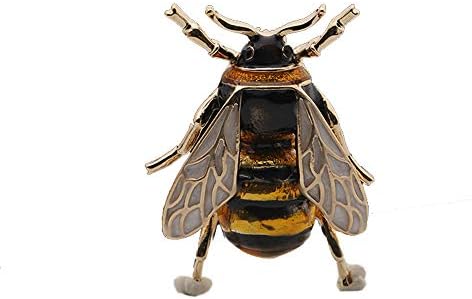 Memory meteor Cute Bee Fly Insect Brooch Clothes Accessories Enamel Brooches Birthday Gifts Jewelry for Women Mother Daughter Girl