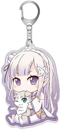 Amazon Kh135 3re ゼロから始める異世界生活 リゼロ エミリア パック アクリルキーホルダー グッズ 同人 アニメ 萌えグッズ 通販