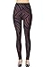 VIV Collection Regular Size Printed Brushed Leggings (Flowing Licorice)