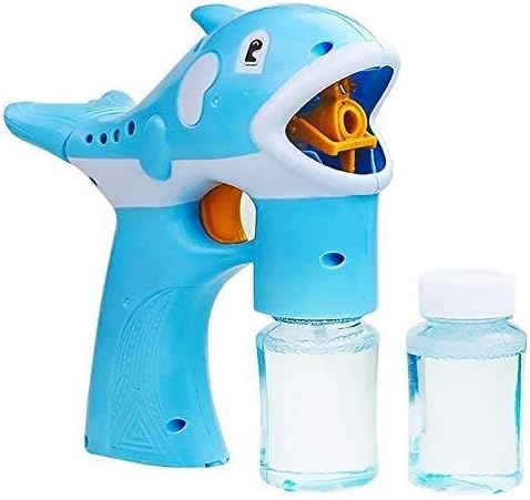 Amazon Co Jp Zhangl イルカバブルマシンライト音楽玩具2 70ミリリットルバブル ソリューションリキッド赤ちゃん風呂のおもちゃ楽しいガーデンゲーム Color 青 ホーム キッチン