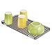 InterDesign Linus Kitchen Dish Drain Board for Pots, Pans, Glasses & Bowls, Smoke Gray
