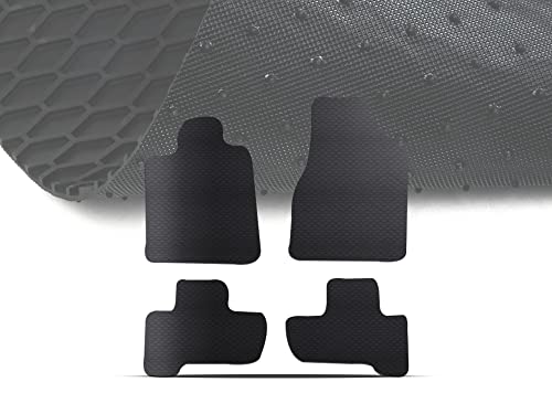 Armordillo Honeycomb Hex All Weather Rubber Car Floor Mats 4 Pieces|Compatible…