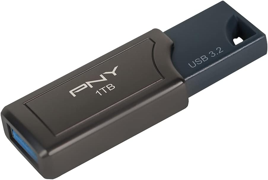PNY 1TB PRO Elite V2 USB 3.2 Gen 2 Flash Drive Up to 600MB/s Read Speed