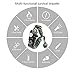 LeMotech 21 in 1 Adjustable Paracord Survival Bracelet, Tactical Emergency Gear Kit Includes SOS LED Flashlight, Bigger Compass, Thermometer, Rescue Whistle and Fire Starter - Outdoor Hiking Camping