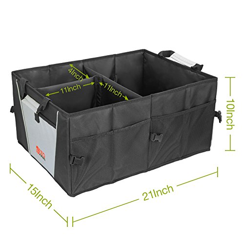 Auto Trunk Organizer, EZOWare Cargo Trunk Collapsable Storage Container for Minivan, Vans, Cars