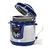 Elite Platinum 8 Quart 14-in-1 Multi-Use Programmable Pressure Cooker, Slow Cooker, Rice Cooker, Sauté, and Warmer - Blue