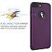 Tekcoo for iPhone 8 Plus Case/iPhone 7 Plus Case for Girls, [TBaron] Bumper Case Shock Absorbing Hard Hybrid Defender Cute Cover [Scratch Proof] Plastic Shell + TPU Rubber Inner [Purple]