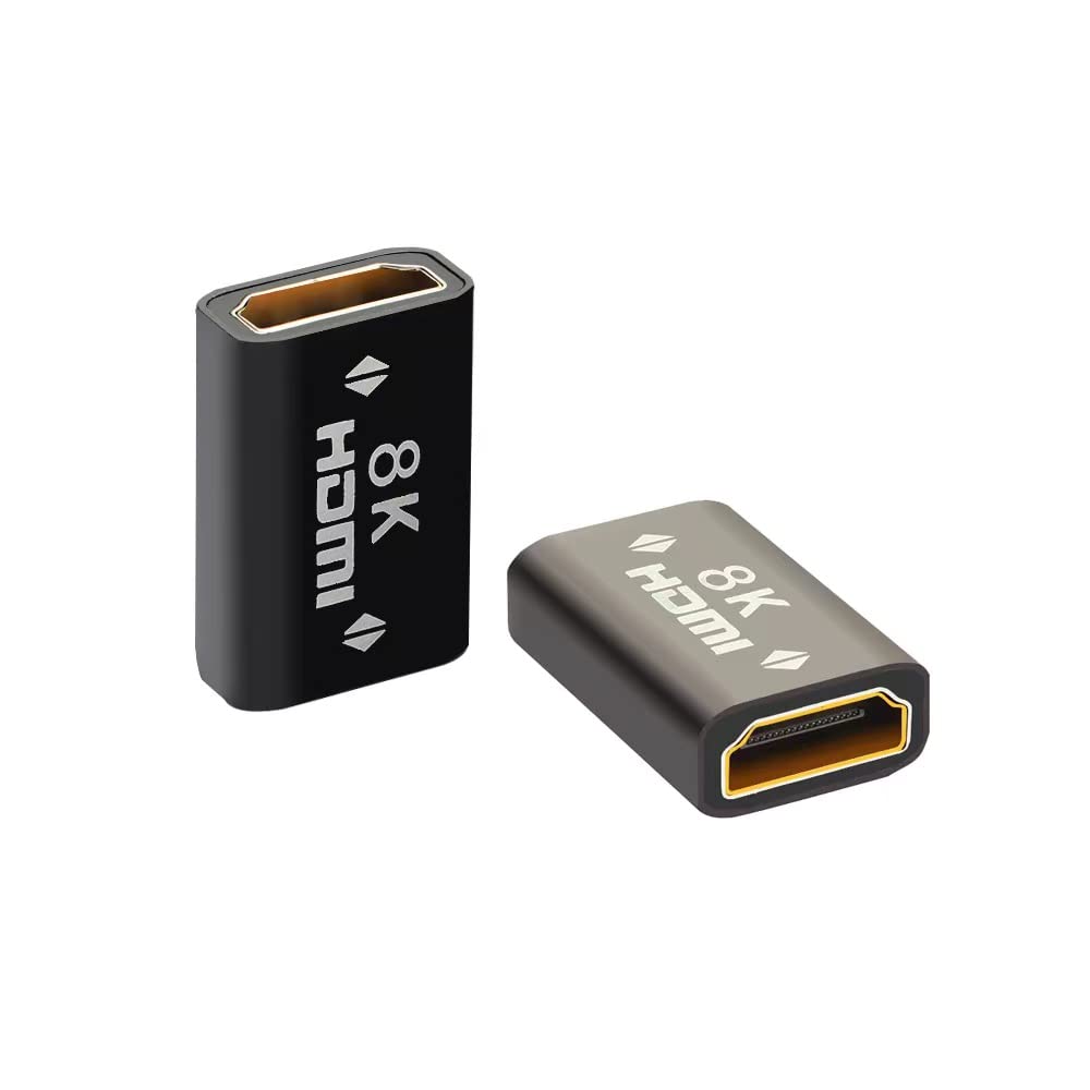 La Brodée HDMI Coupler 8K Female to Female Adapter, HDMI Connector Supports Ethernet, High speed Connector, Compatible with DVD, Blu-ray, TV…
