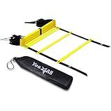 Yes4All Agility Ladder â€“ Speed Agility Training Ladder with Carry Bag â€“ 12 Rung (Yellow)
