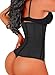 SHAPERX Women 3 Hook Long Torso Colombian Waist Trainer Corset for Weight Loss, SZ1999-Black-2XL