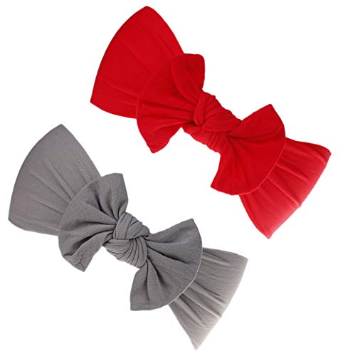 image for DANMY Baby Girl Nylon Headbands Newborn Infant Toddler Hairbands and B