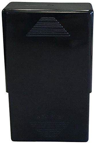 Crush-Proof Plastic 2 Piece Cigarette Case For King & 100s (1, Black) - Thumbnail 3