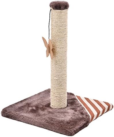 Cat Scratching Post Sisal Cat Training Scratcher with Hanging Butterfly Toy