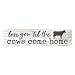 P. Graham Dunn Love You Til Cows Come Home Whitewash 6 x 1.5 Mini Pine Wood Tabletop Sign Plaque