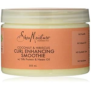 SheaMoisture Coconut & Hibiscus no silicones or sulphates Curl Enhancer smoothie for thick, curly hair 326 ml