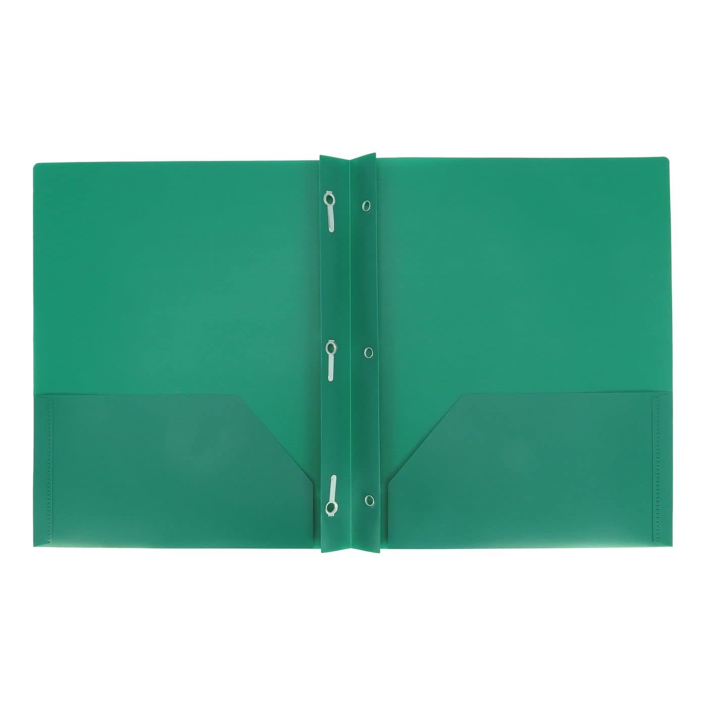 Photo 1 of Aurora LLC School,Office Supplies.Durables Plastic Folders with Prongs and Two Pockets. Green
