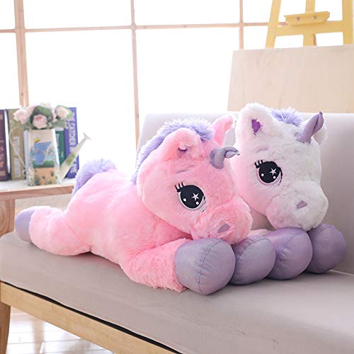 Giant Unicorn Stuffed Animal Toys,Large Pink Unicorns Plush Pillow Cushion for Birthday