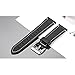 bayite Bands Compatible with Fitbit Versa, Classic Genuine Leather Wristband Replacement Accessories Fitness Strap for Versa Women Men (Black, Small(5.5