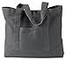 Authentic Pigment Large Canvas Tote bag, smoke, One Size