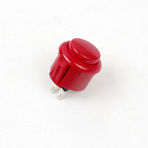 EG Starts 12x 24mm OEM Arcade Push Buttons Switch Perfect Replace for Sanwa OBSF-24 OBSC-24 OBSN-24 Push Button DIY Fighting Stick PC Joystick Games Parts ( Each Color of 2 Pieces )