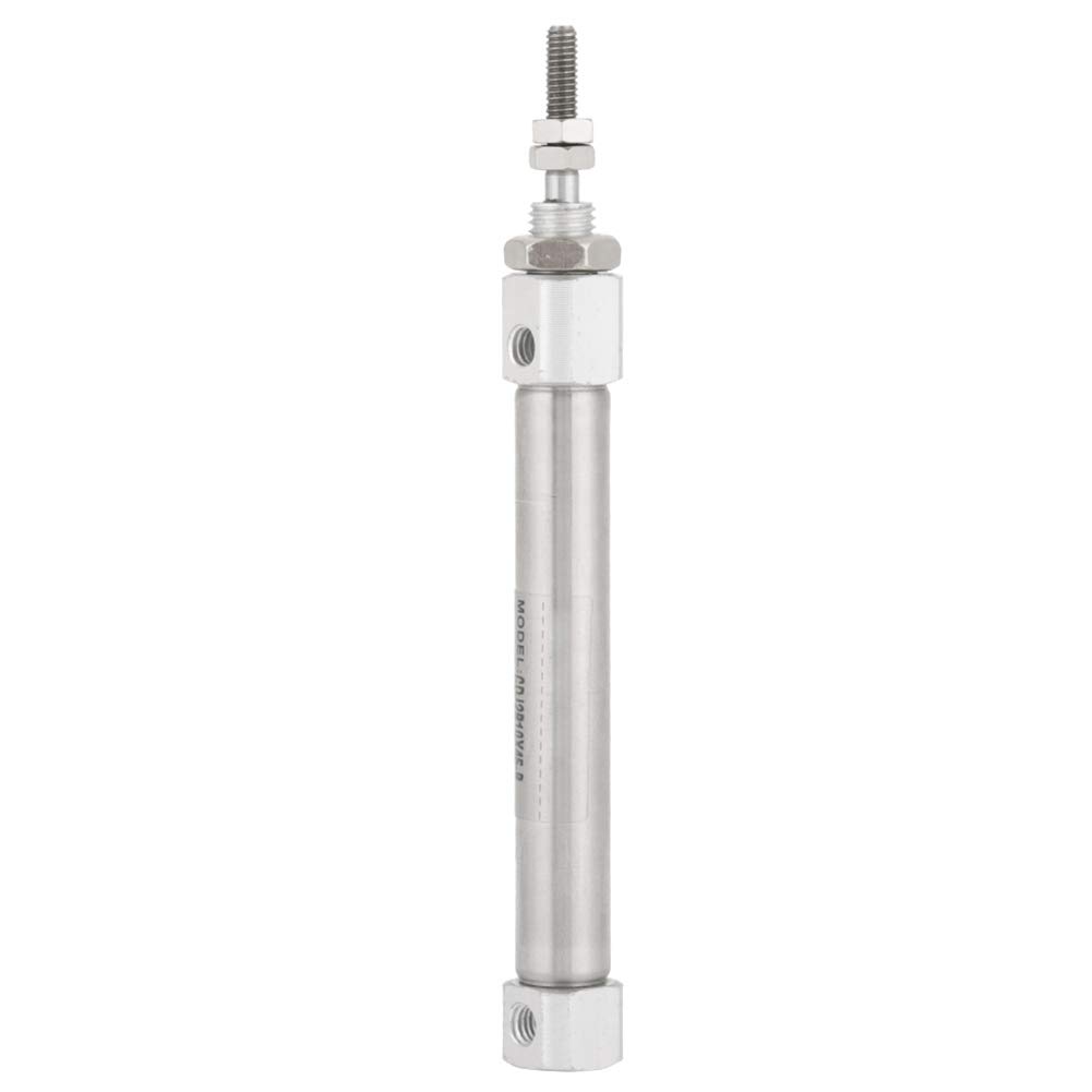 Stainless Steel Air Cylinder 10mm Diameter 45mm Stroke Mini Double-Acting Pneumatic Air Cylinder CDJ2B10-45B for Printing, Semiconductor, Automation Control