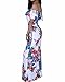 BIUBIU Women's Elegant Floral Off Shoulder Bodycon Party Maxi Dress S-3XL