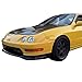 Front Bumper Lip Compatible with 1998-2001 Acura Integra, T-R Style PU Black Front Lip Spoiler Splitter Air Dam Chin Diffuser Add On by IKON MOTORSPORTS, 1999 2000