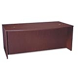 basyx Products - basyx - BL Laminate Series Bow Front Desk Shell, 72w x 42w x 29h, Mahogany - Sold As 1 Each - Non-handed shell can be arranged for either left- or right-handed configurations. - Durable 1amp;quot; thick tops covered with abrasion- and stain-resistant laminate. - Grommets provide cable management. - Modesty panel for privacy. - Use alone or combine with additional pieces to create an amp;quot;Lamp;quot; or amp;quot;Uamp;quot; workstation.