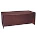 basyx Products - basyx - BL Laminate Series Bow Front Desk Shell, 72w x 42w x 29h, Mahogany - Sold As 1 Each - Non-handed shell can be arranged for either left- or right-handed configurations. - Durable 1amp;quot; thick tops covered with abrasion- and stain-resistant laminate. - Grommets provide cable management. - Modesty panel for privacy. - Use alone or combine with additional pieces to create an amp;quot;Lamp;quot; or amp;quot;Uamp;quot; workstation.