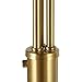 Amazon Brand – Rivet 3-Light Arc Floor Lamp, Marble and Brass, With Bulbs , 79