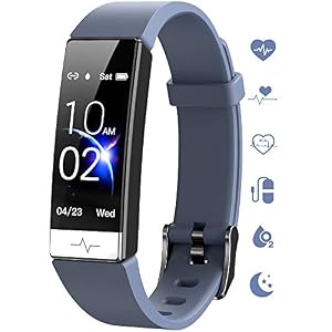 GOGUM Fitness Tracker, Heart Rate Monitor IP68 Waterproof Activity Tracker HRV Health Watch SPO2 Blood Oxygen Blood…
