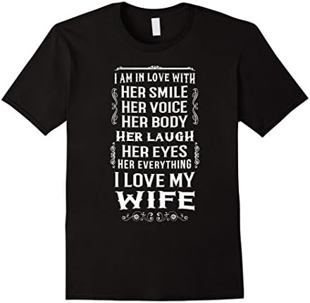 Mens I Love My Wife &amp; Her Everything T-Shirt Perfect Gift 2XL Black
