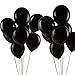 MOWO Black White Latex Balloons, Party Decorations, Helium Balloons, 12 inches, 3.2g/pcs, Pack of 100