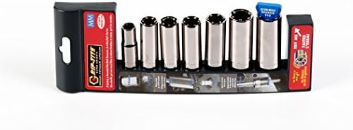 Grip-Tite 114. 3/8-Inch Drive Metric Rounded Bolt Removal Socket Set (7-Piece)